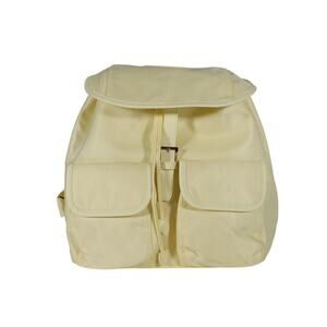 Year of Ours Nylon Drawstring Lightweight Backpack - Butter Yellow - NWT
